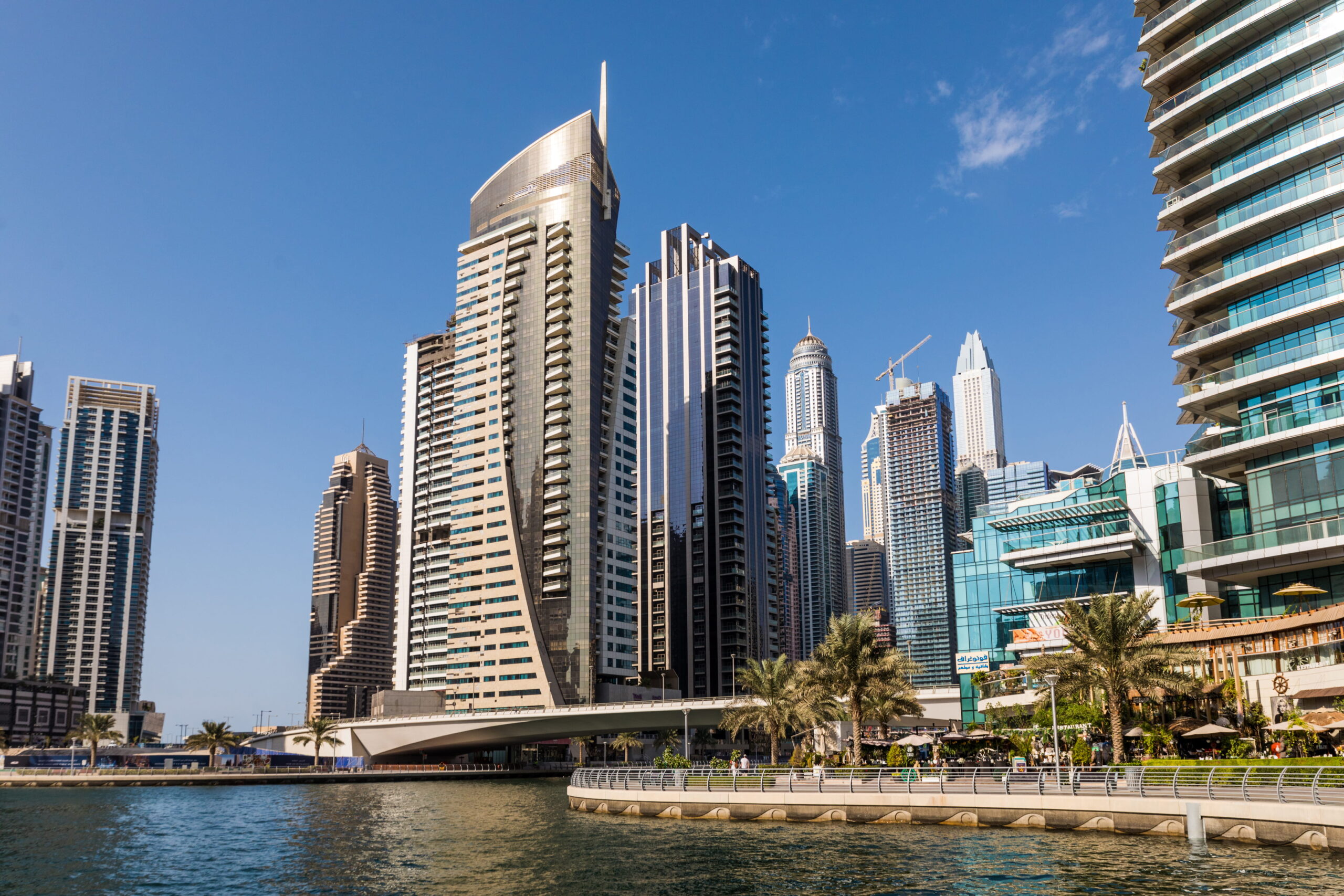 Airbnb management in Dubai Marina luxury apartments with waterfront views
